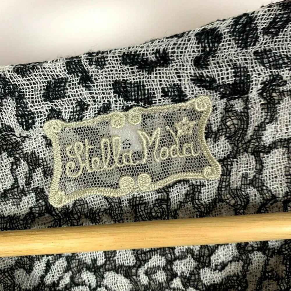 Stella Moda Animal Print Linen Shirt Short Sleeve - Picture 4 of 8